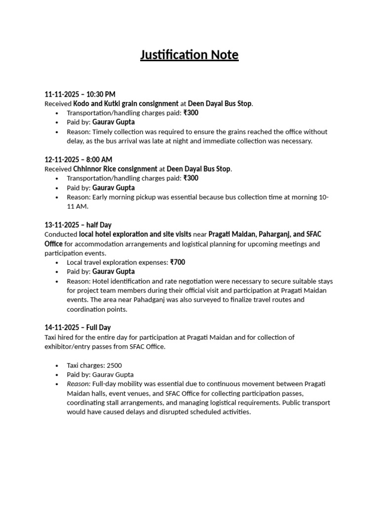 Grain Consignment and Event Logistics Report | PDF
