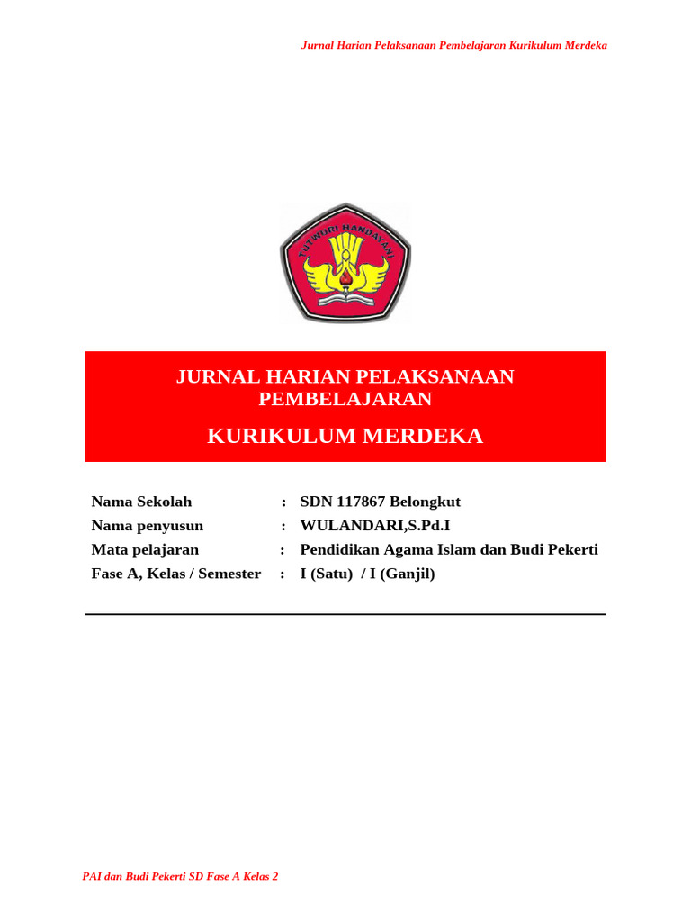 Jurnal Pembelajaran PAI Kelas 2 SD | PDF