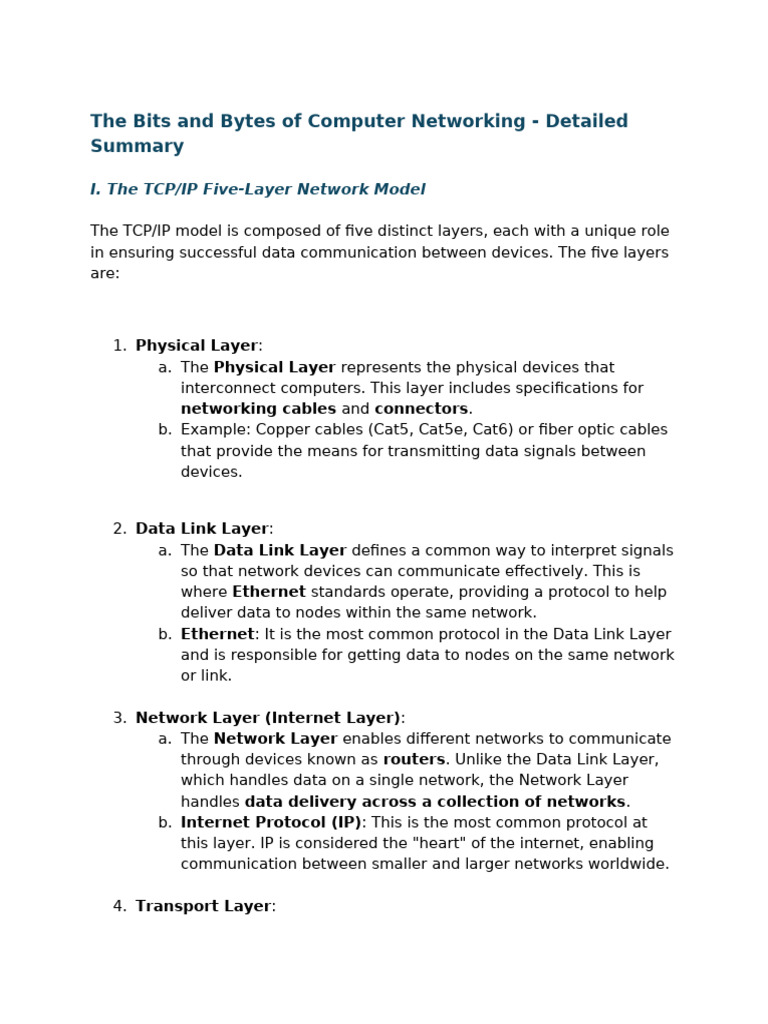 Understanding TCP/IP Networking Layers | PDF | Computer Network ...