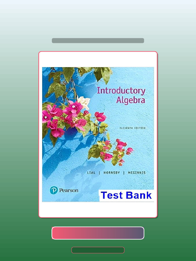 Introductory Algebra 11th Edition Lial Exam Prep | PDF | Polynomial ...