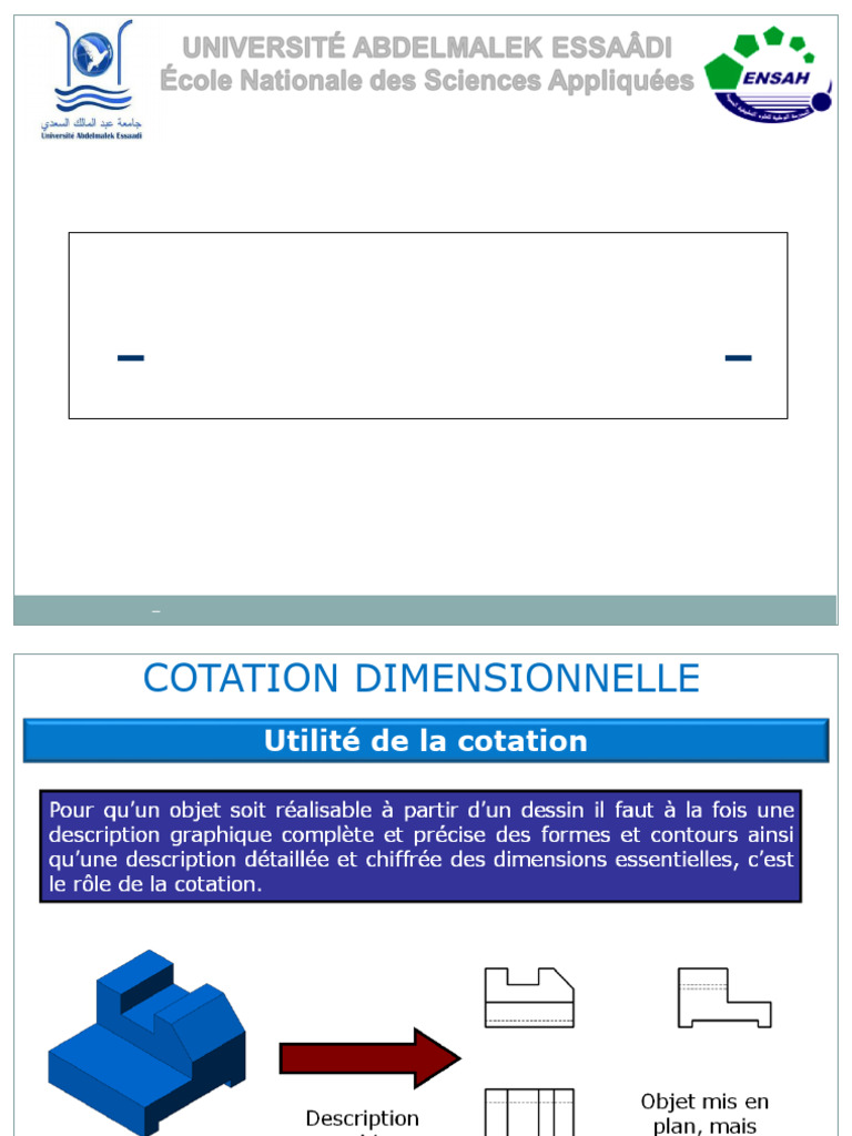 Guide de Cotation Dimensionnelle | PDF