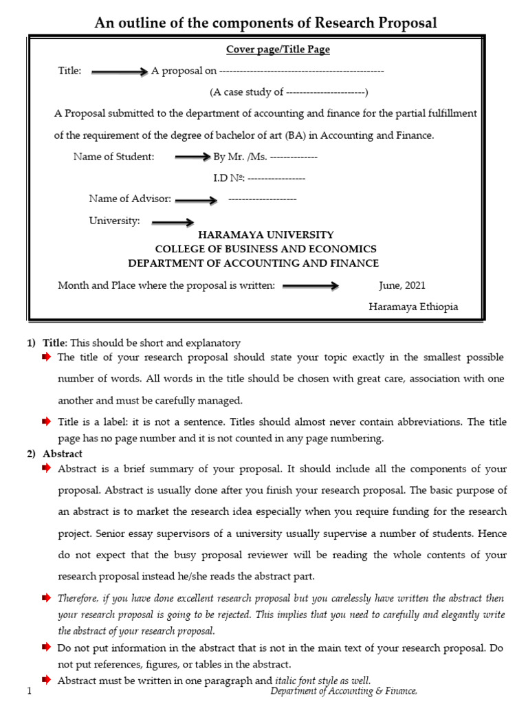 Research Proposal Components Guide | PDF | Methodology | Hypothesis