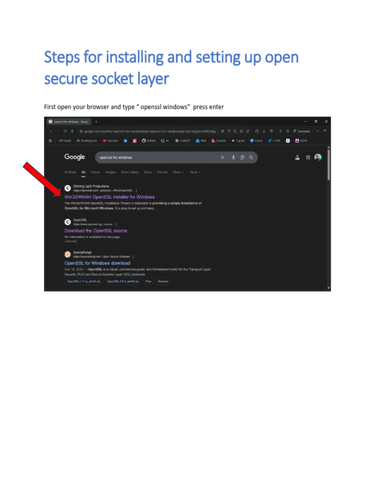 OpenSSL Installation and Setup Guide | PDF | Transport Layer Security ...