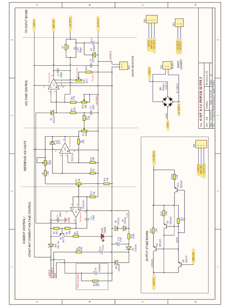 0-30V 5A Power Supply Circuit Design | PDF | Electrical Engineering ...