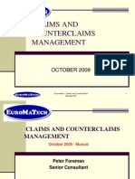 Claims and Counterclaims Management
