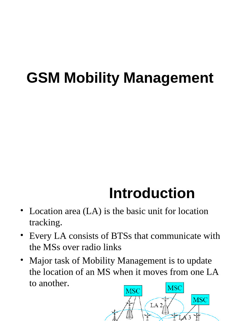 GSM Mobility Management Overview | PDF | Information And Communications ...