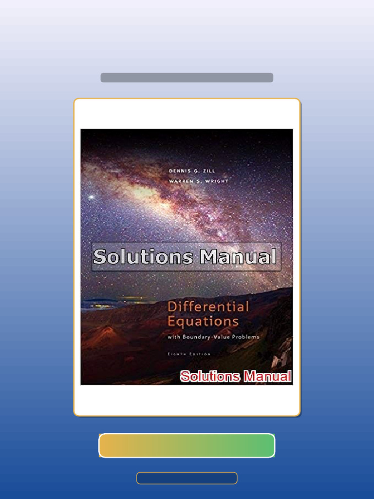 Test Bank of Differential Equations With Boundary Value Problems 8th ...