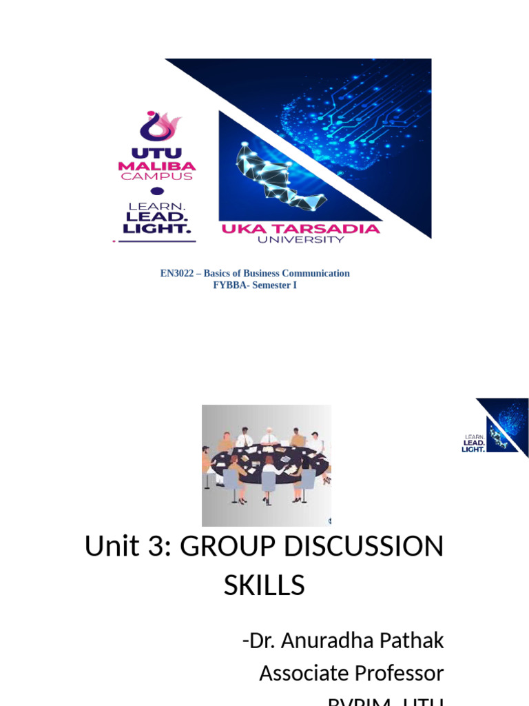 Group Discussion Skills for Business Communication | PDF | Leadership ...
