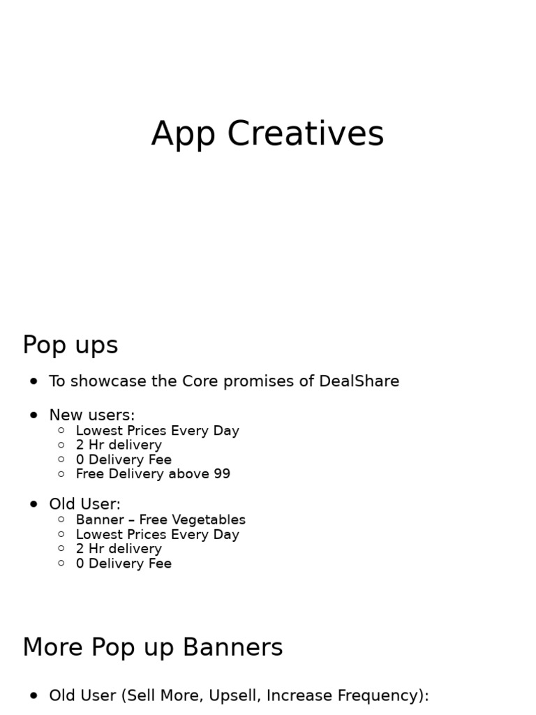 App Creatives | PDF