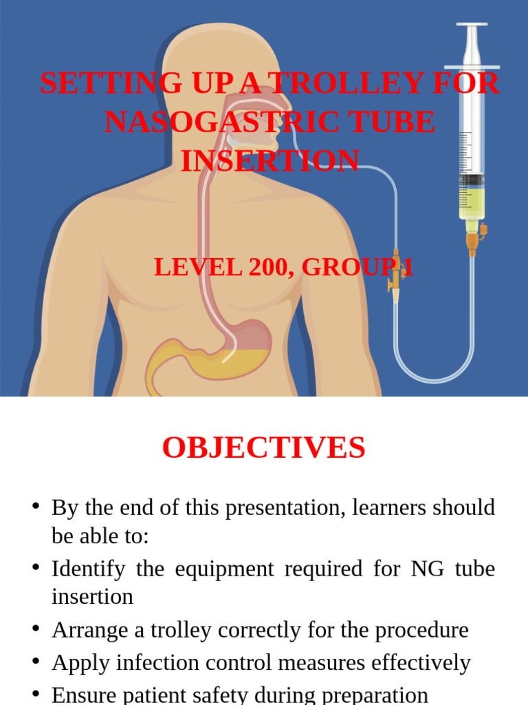 NG Tube Insertion Trolley Setup Guide | PDF | Clinical Medicine ...