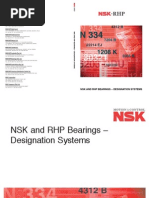 NSK & RHP Designation Systems