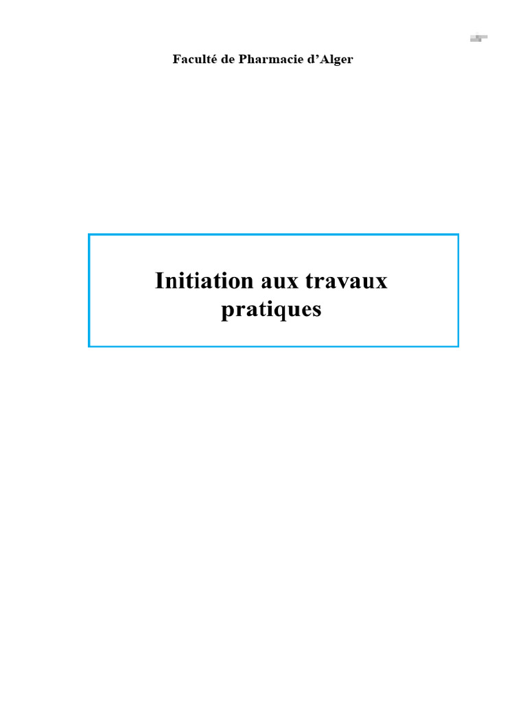 Guide de TP en Chimie Analytique 2024 | PDF | Titrage | Chimie