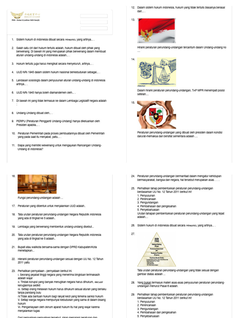 (3 Rangkap) PKN-tambahan-Vincent-gilbert - Kelas 8-5-12 | PDF