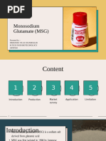 MSG and E-Numbers Explained | PDF | Umami | Taste