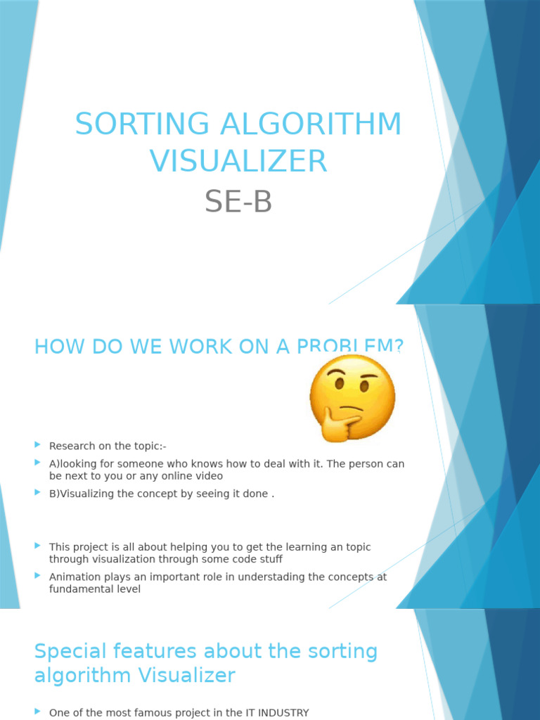 Sorting Algorithm Visualizer Explained | PDF