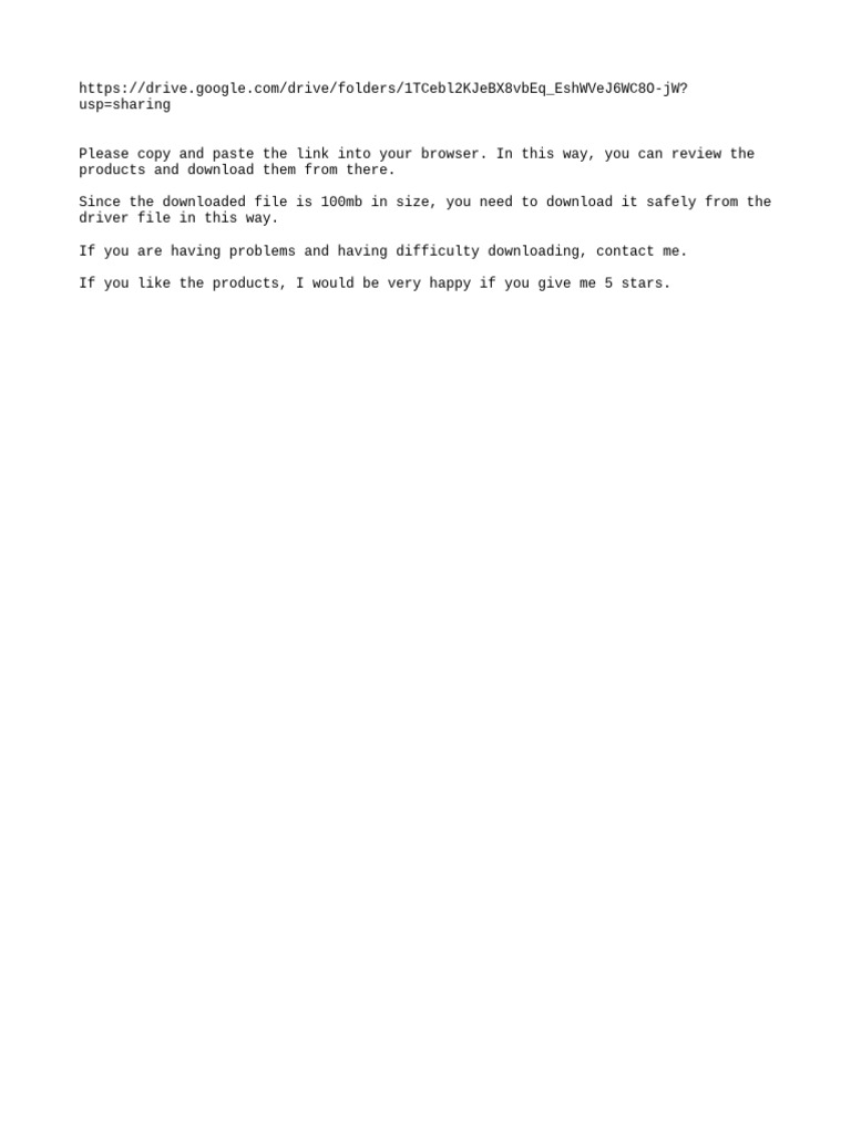 Download Instructions for 100MB File | PDF