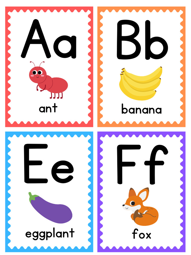 Alphabet Animals and Objects List | PDF