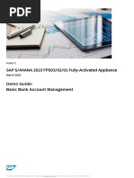 SAP S/4HANA Bank Account Management Guide | PDF | Banks | System Software