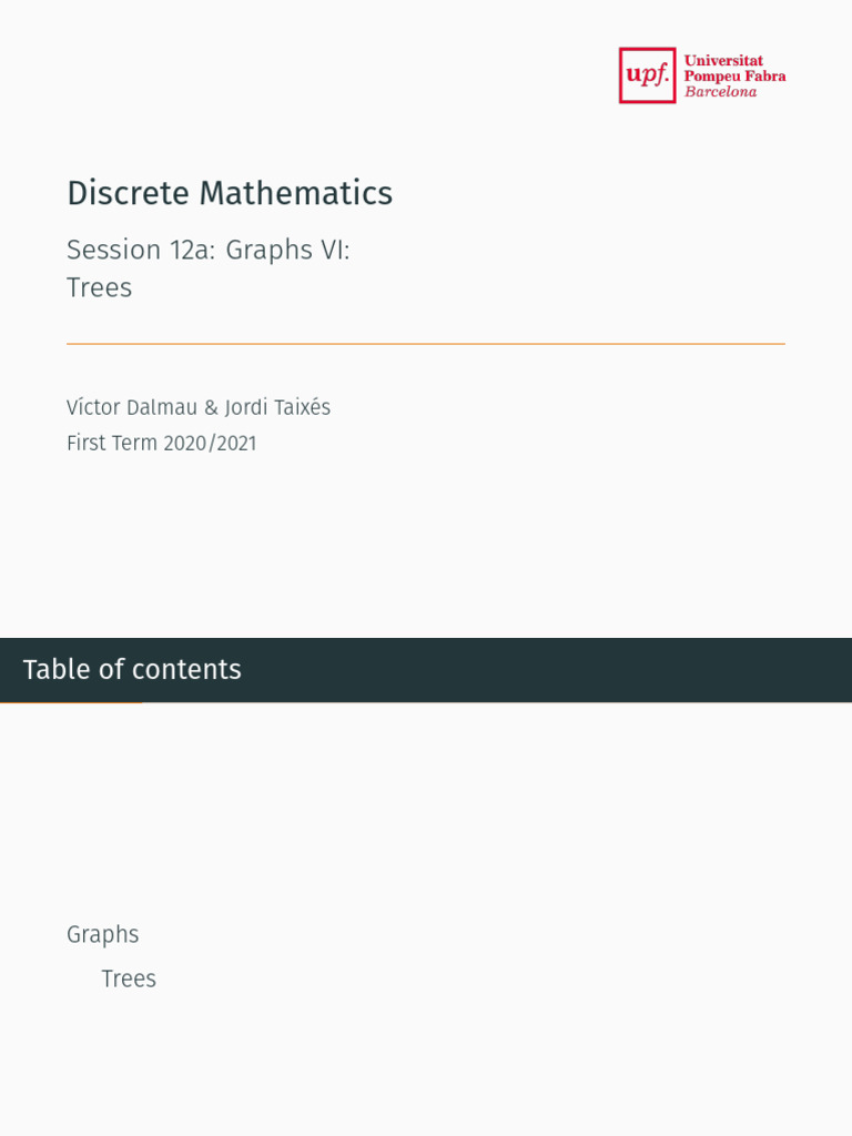 Understanding Trees in Graph Theory | PDF | Vertex (Graph Theory ...