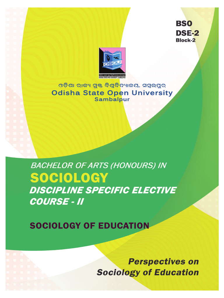Perspectives on Sociology of Education | PDF | Sociology | Émile Durkheim