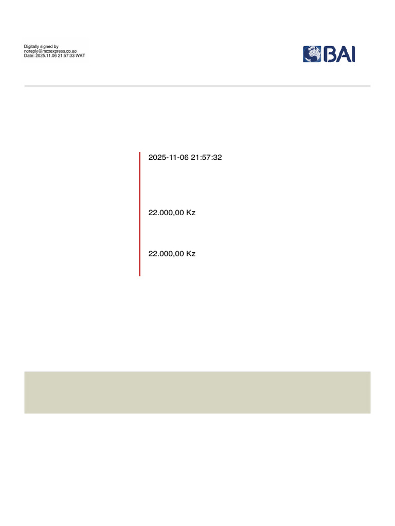 Comprovativo de Transferência Bancária | PDF