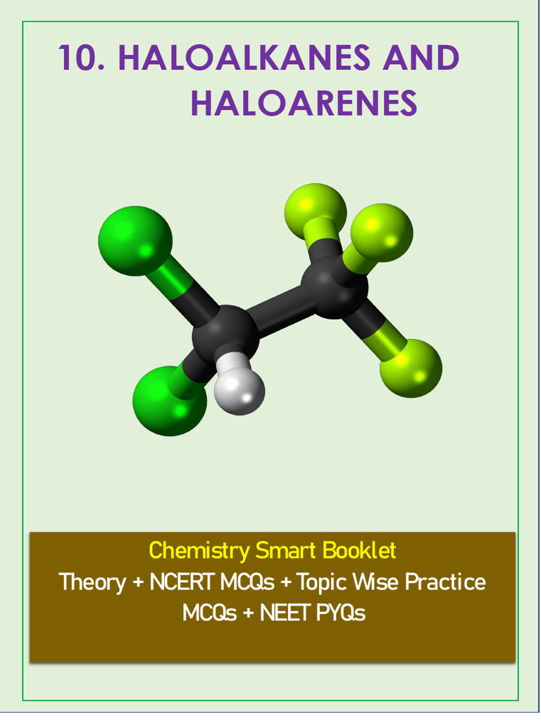 10.haloalkanes and Haloarenes-F | PDF | Chemical Reactions | Alkene