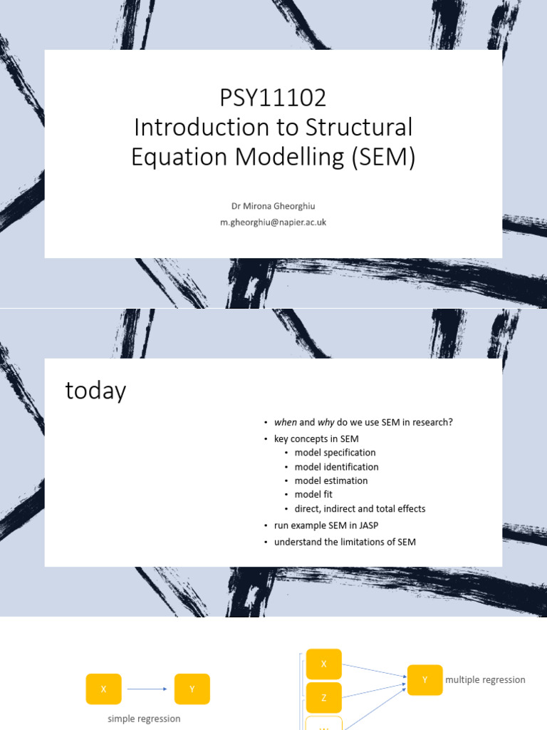 SEM Lecture | PDF | Structural Equation Modeling | Endogeneity ...
