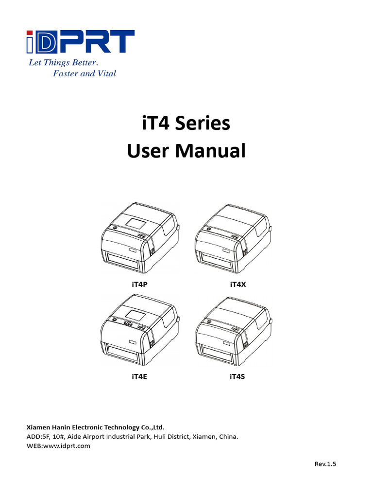 iT4 Series Printer User Manual | PDF | Printer (Computing) | Menu ...