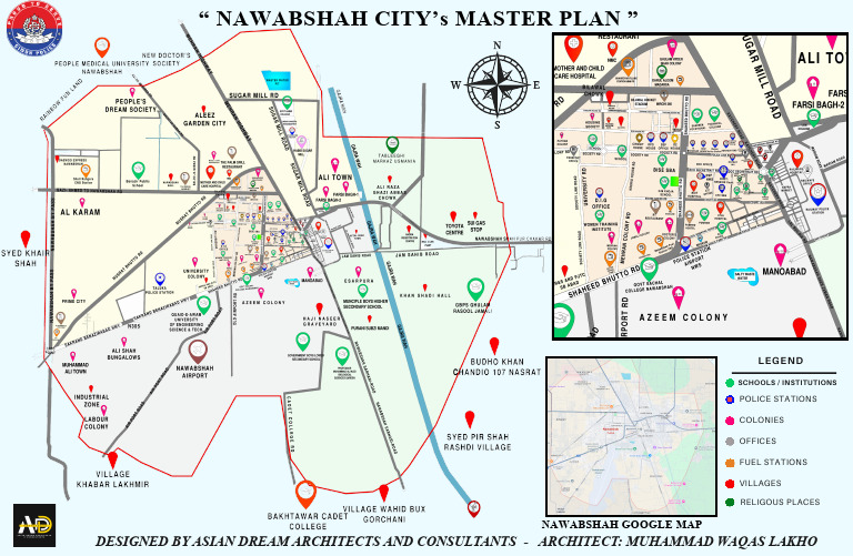 Map of Nawabshah | PDF