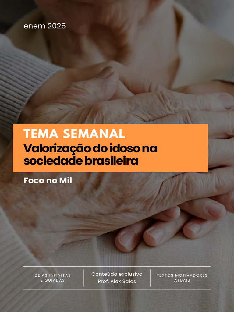 Valorização do Idoso na Sociedade Brasileira | PDF | Envelhecimento ...