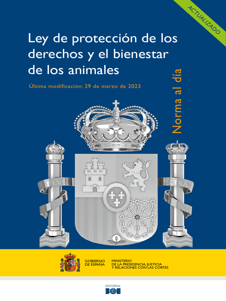 Ley de Proteccion de Los Derechos y El Bienestar de Los Animales | PDF ...