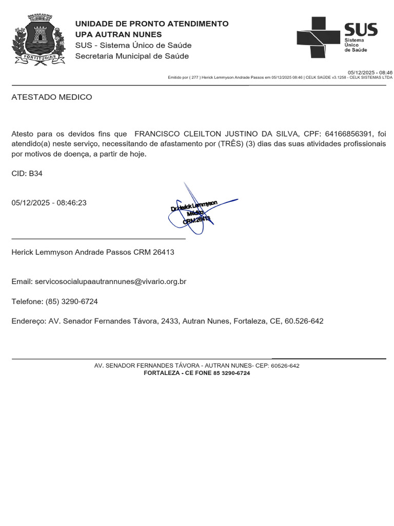 Atestado Neudo - 20251205 - 160355 - 0000 | PDF