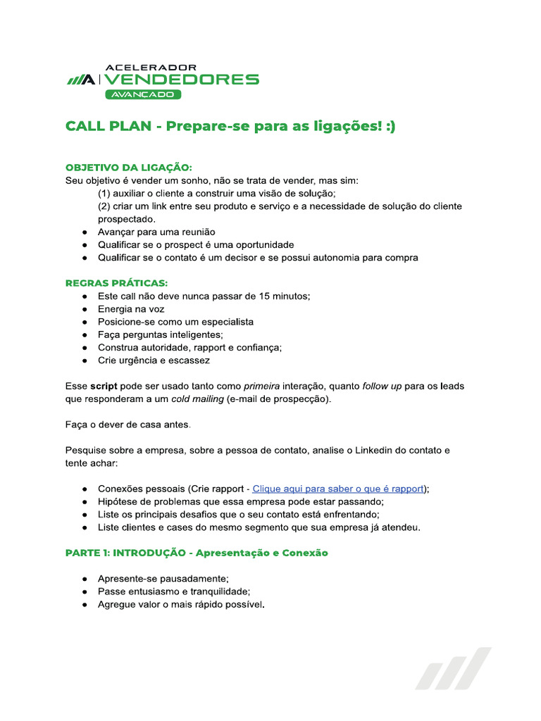 Call Plan | PDF