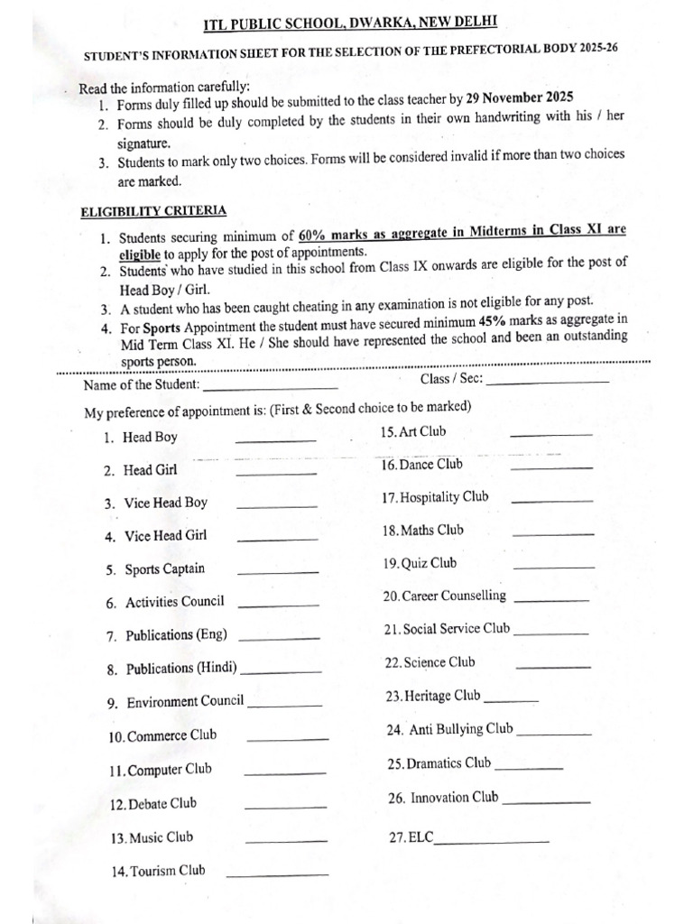 Council Form | PDF
