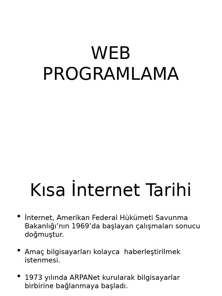 Web Programlama H1 | PDF
