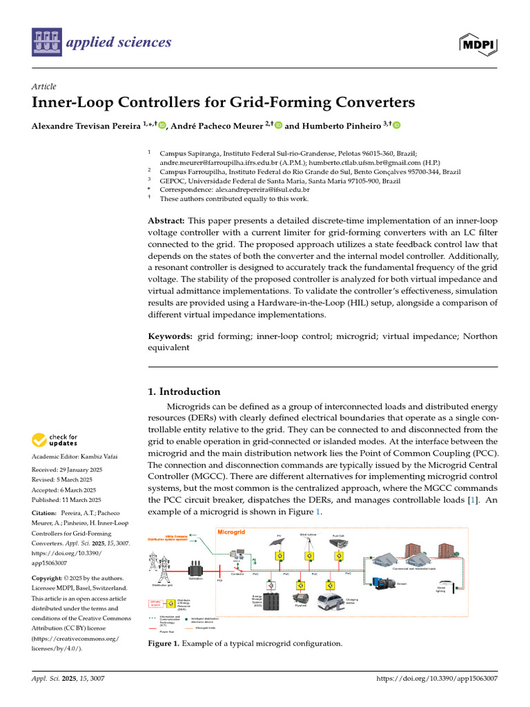 Inner-Loop Control for Grid-Forming Converters | PDF | Power Inverter ...