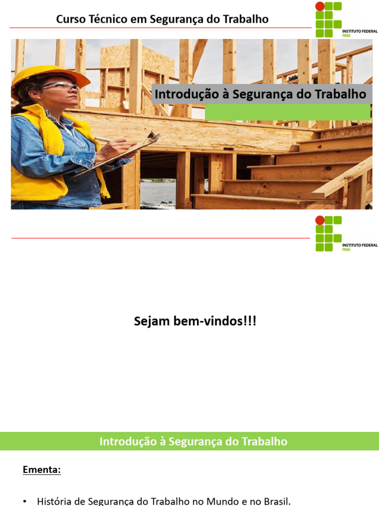 Introdução à Segurança do Trabalho | PDF
