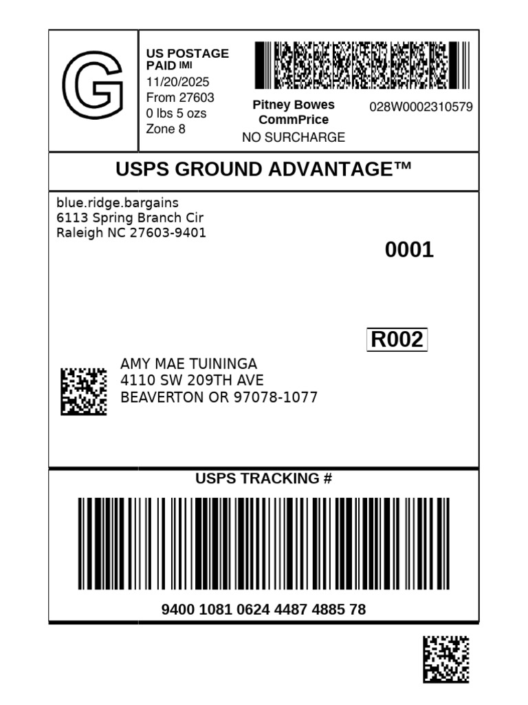 USPS Ground Advantage Tracking Info | PDF
