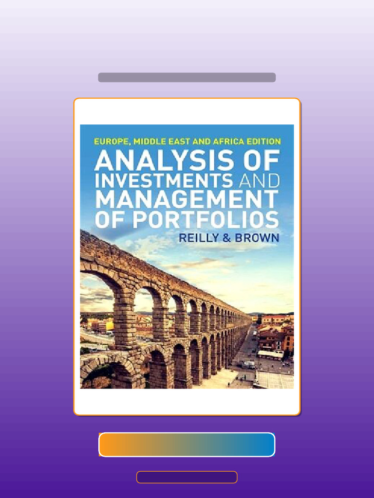 Analysis of Investments and Management of Portfolios 1st Edition by ...
