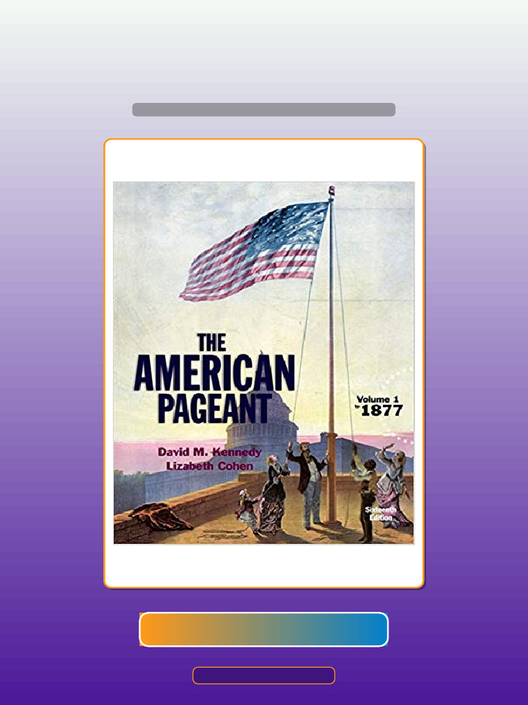 American Pageant Volume 1 16th Edition by David M Kennedy eBook and ...