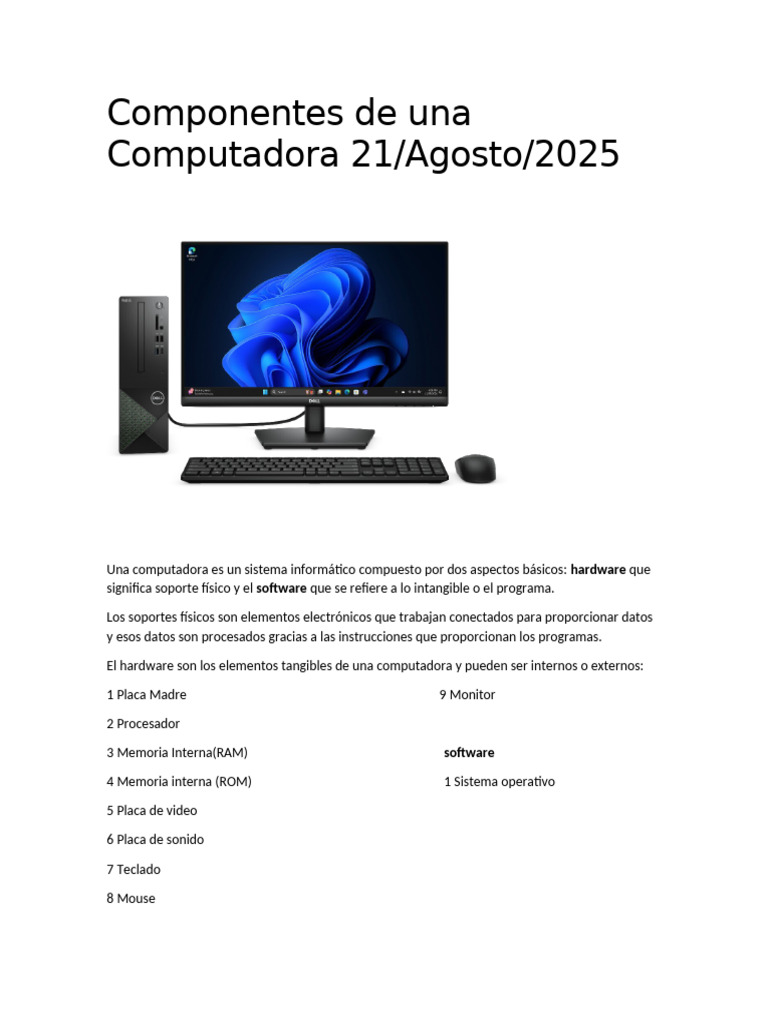 Componentes de Una Computadora 21 | PDF