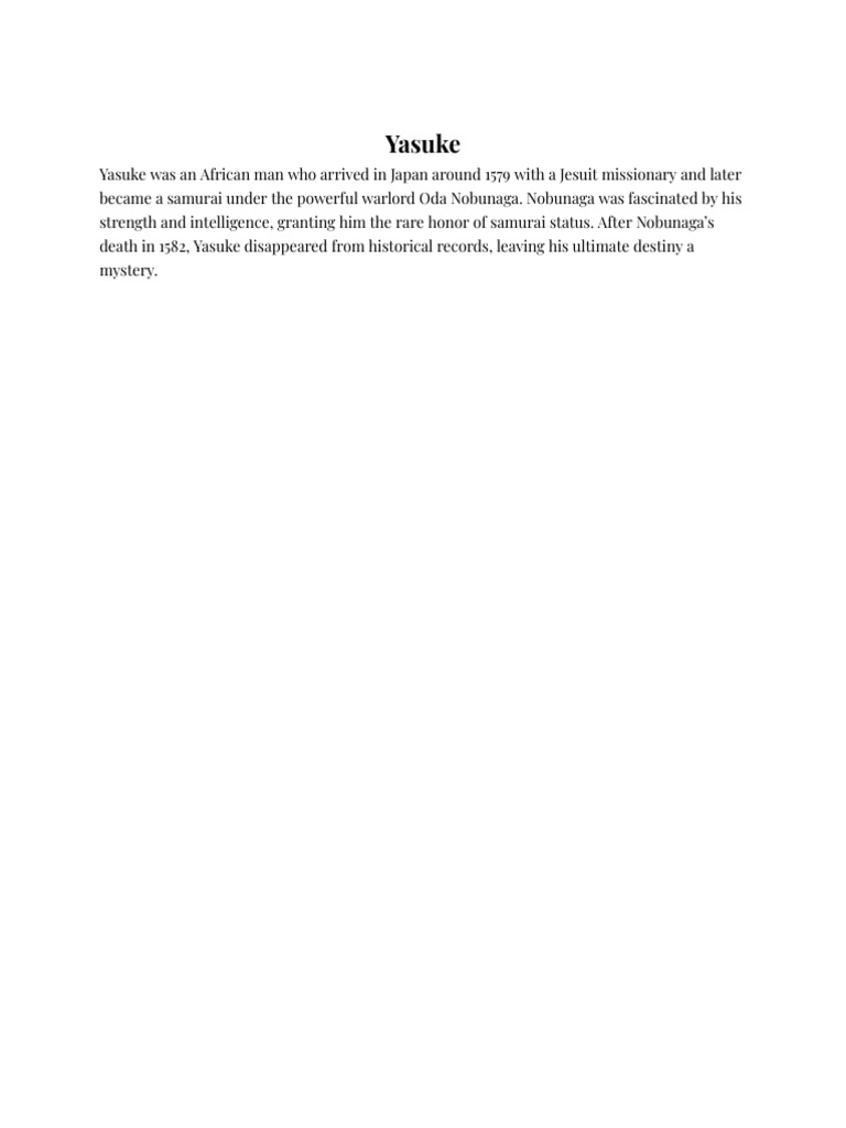 Yasuke | PDF