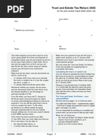Trust Tax Return Instructions 2025 | PDF | Tax Deduction | Capital ...