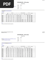 EUROPROFIL - Steel Section Table