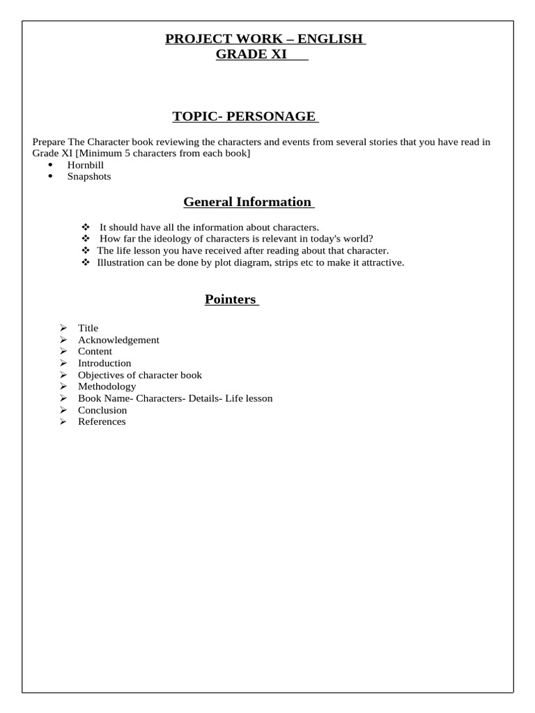 Project Work -Gr Xi | PDF