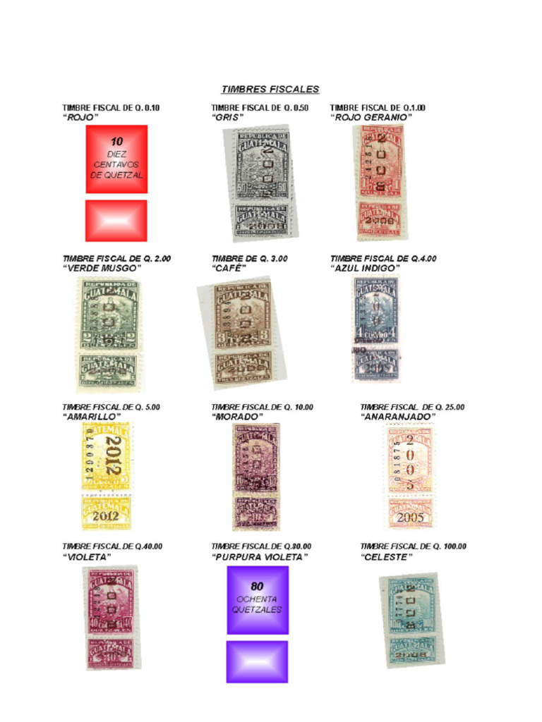Timbres Fiscales | PDF