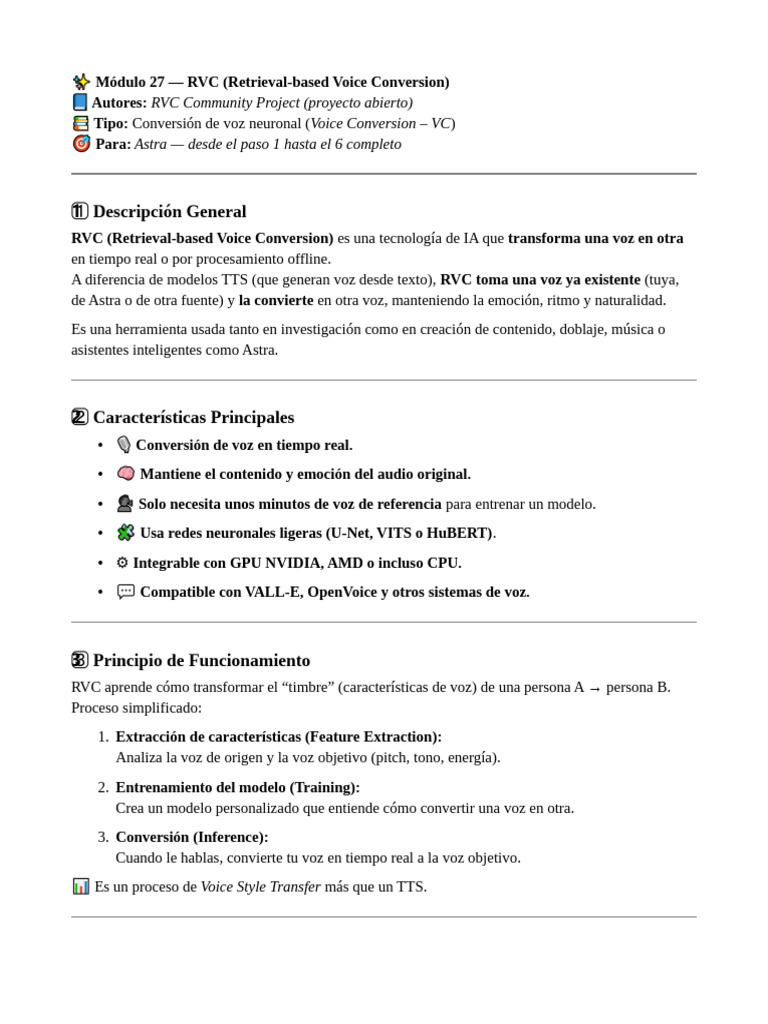 Conversión de Voz con RVC para Astra | PDF | Informática