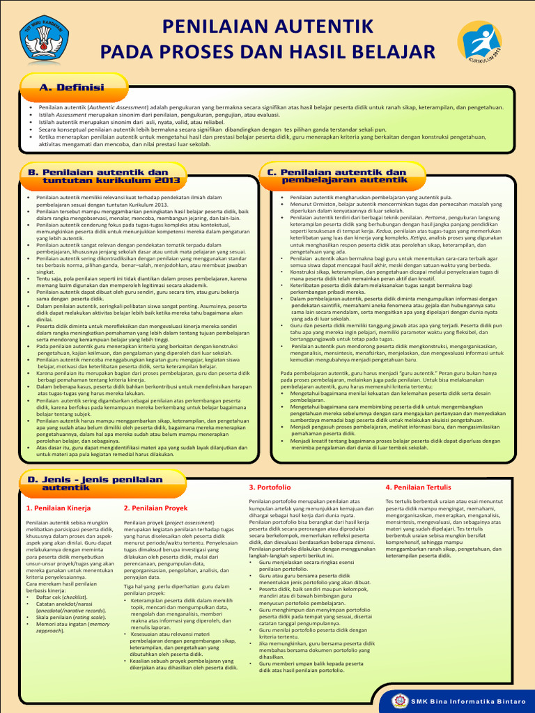 Penilaian Autentik dalam Pembelajaran | PDF