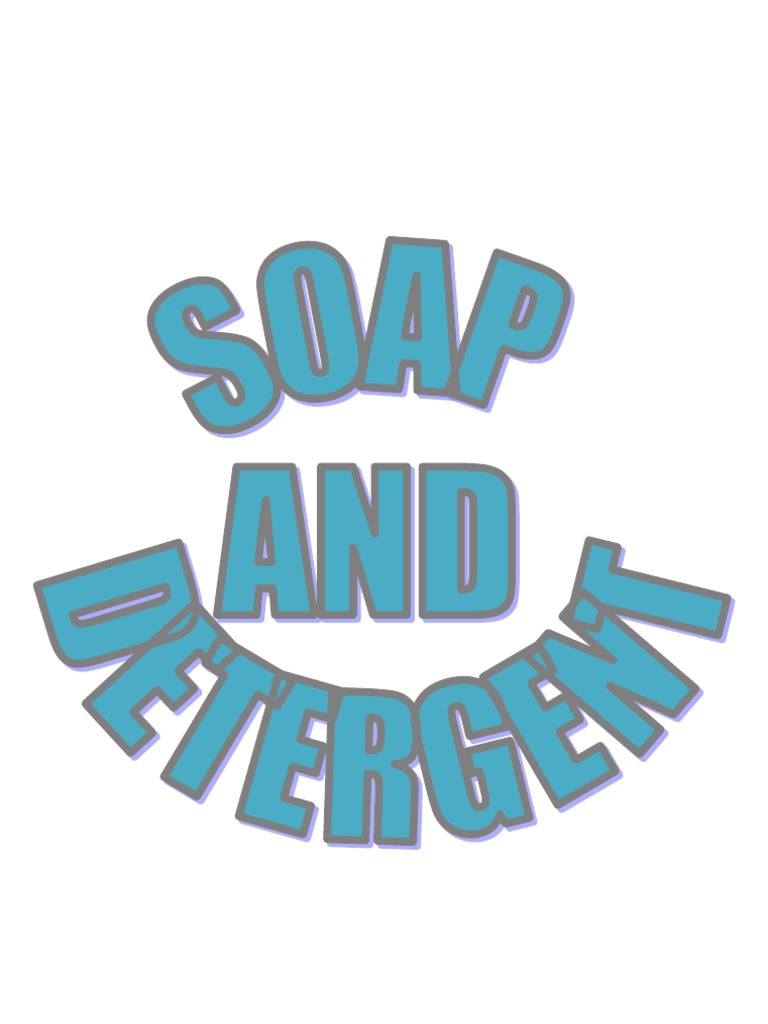 Definition Soap and Examples PDF Detergent Soap