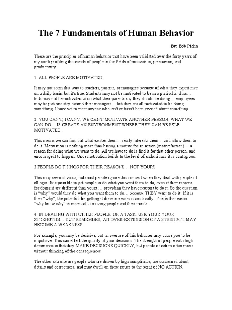 The 7 Fundamentals of Human Behavior Bureaucracy Social Group